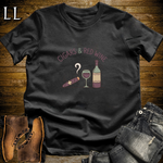 Cigars and Red Wine T-Shirt Black | Cigar Pairing Gift Tee