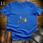 Cigars and Red Wine T-Shirt Royal Blue | Cigar Pairing Gift Tee