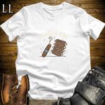Cigars and Ribs T-Shirt White | BBQ Cigar Lover Gift Tee