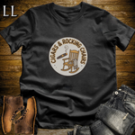 Cigars and Rocking Chairs T-Shirt Black | Rocking Chair Cigar Shirt