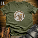 Cigars and Rocking Chairs T-Shirt Military Green | Rocking Chair Cigar Shirt