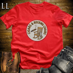 Cigars and Rocking Chairs T-Shirt Red | Rocking Chair Cigar Shirt