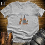 Cigars and Rum T-Shirt Sport Grey | Cigar and Rum Lover Tee