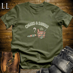 Cigars and Saunas T-Shirt Military Green | Cigar Lover Gift Shirt