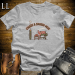 Cigars and Smoked Meat T-Shirt Sport Grey | Pitmaster BBQ Gift