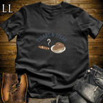 Cigars and Steak T-Shirt Black | Cigar Food Pairing Gift