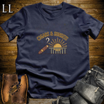 Cigars and Sunsets T-Shirt Navy | Evening Cigar Gift Tee