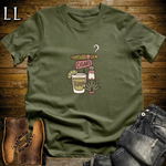 Cigars and Tequila T-Shirt Military Green | Cigar Pairing Gift