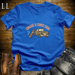 Cigars and Truck Beds T-Shirt Royal Blue | Truck Owner Cigar Gift Tee