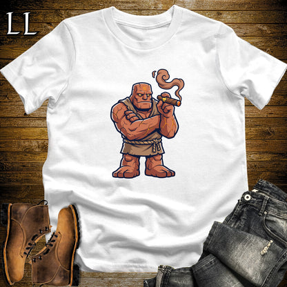 Clay Golem Cigar Guardian T-Shirt White | Clay Golem Cigar Guardian Tee