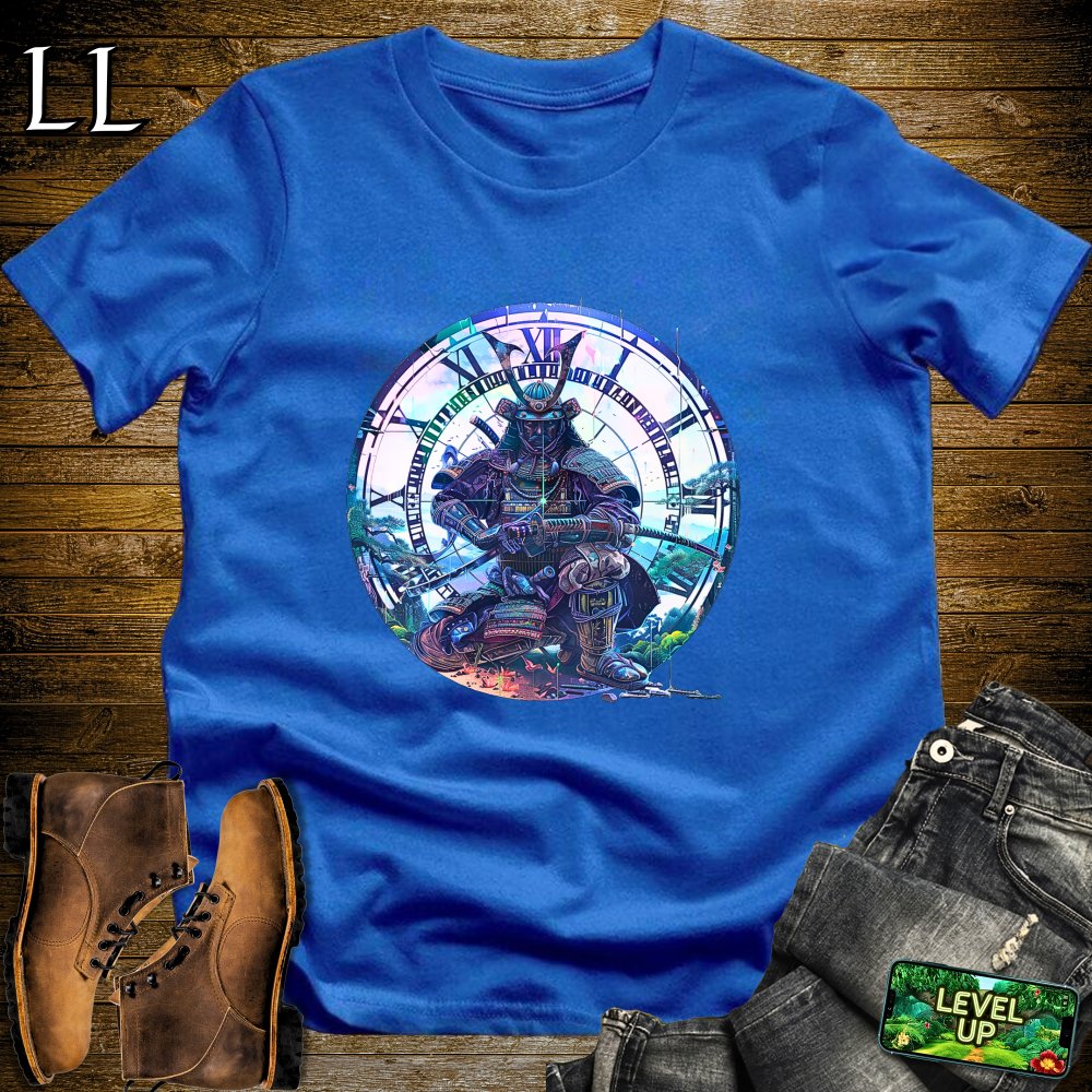 Clockwork Samurai Light Blue | Steampunk Robot Shirt