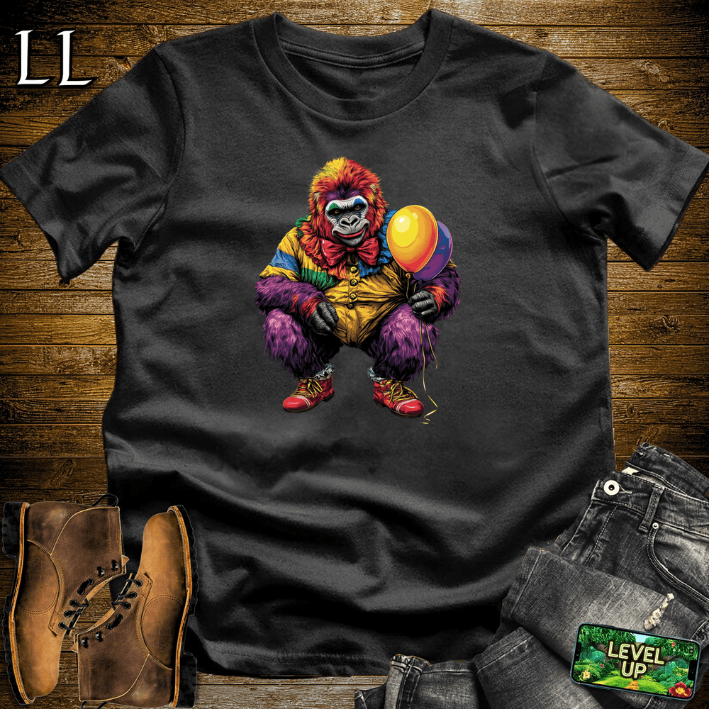 Clown Gorilla Black | Funny Graphic Tee