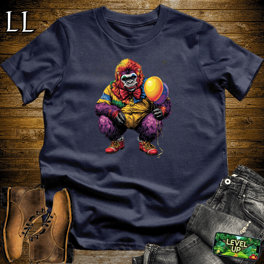 Clown Gorilla Navy | Funny Graphic Tee