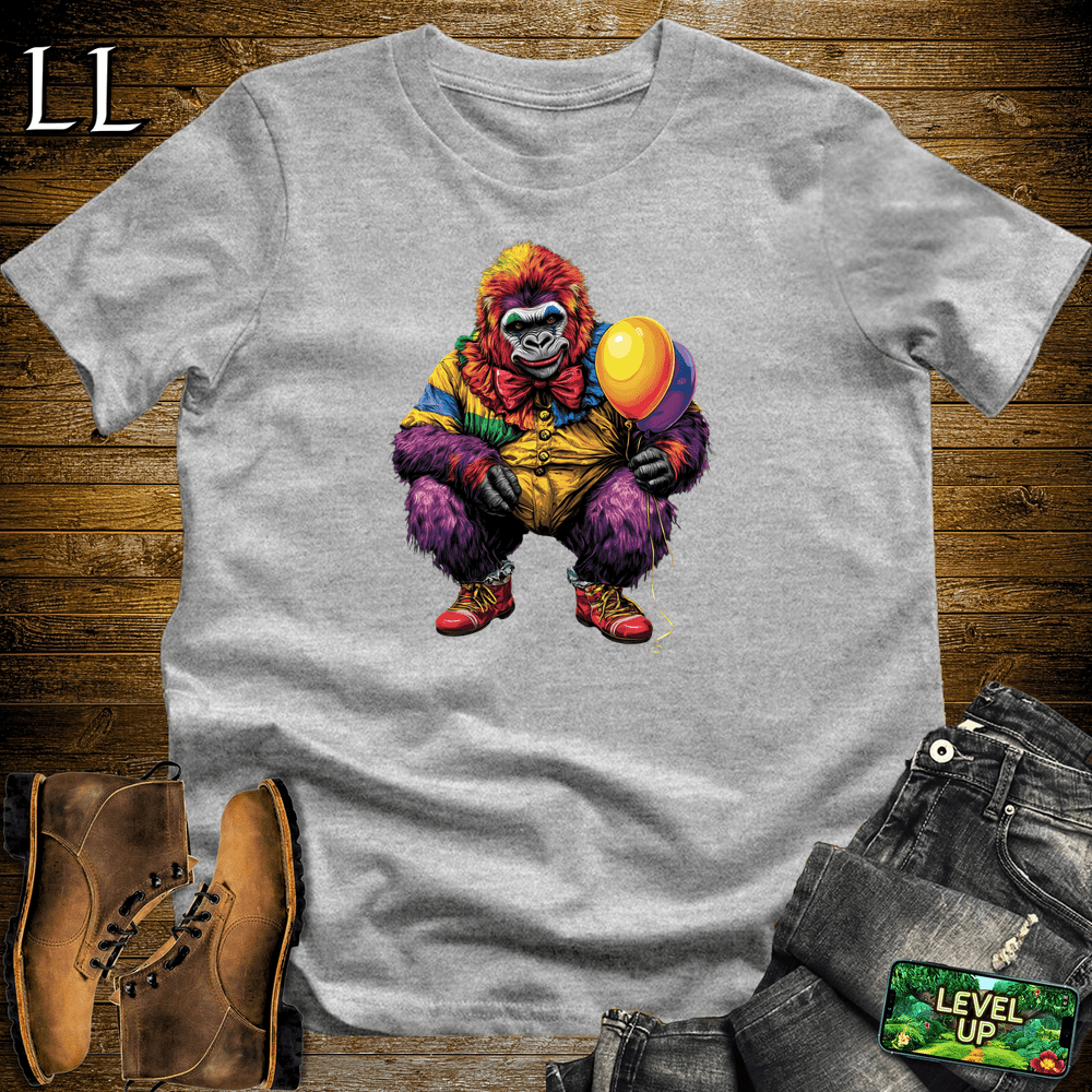 Clown Gorilla Sport Grey | Funny Graphic Tee