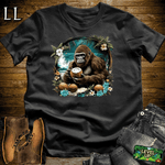 Coconut Gorilla Softstyle Tee Black | Tropical Shirt