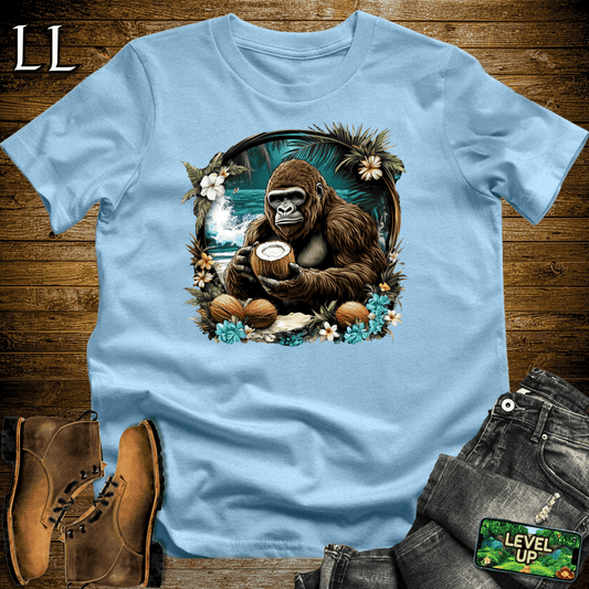 Coconut Gorilla Softstyle Tee - Light Blue - LegacyLayers