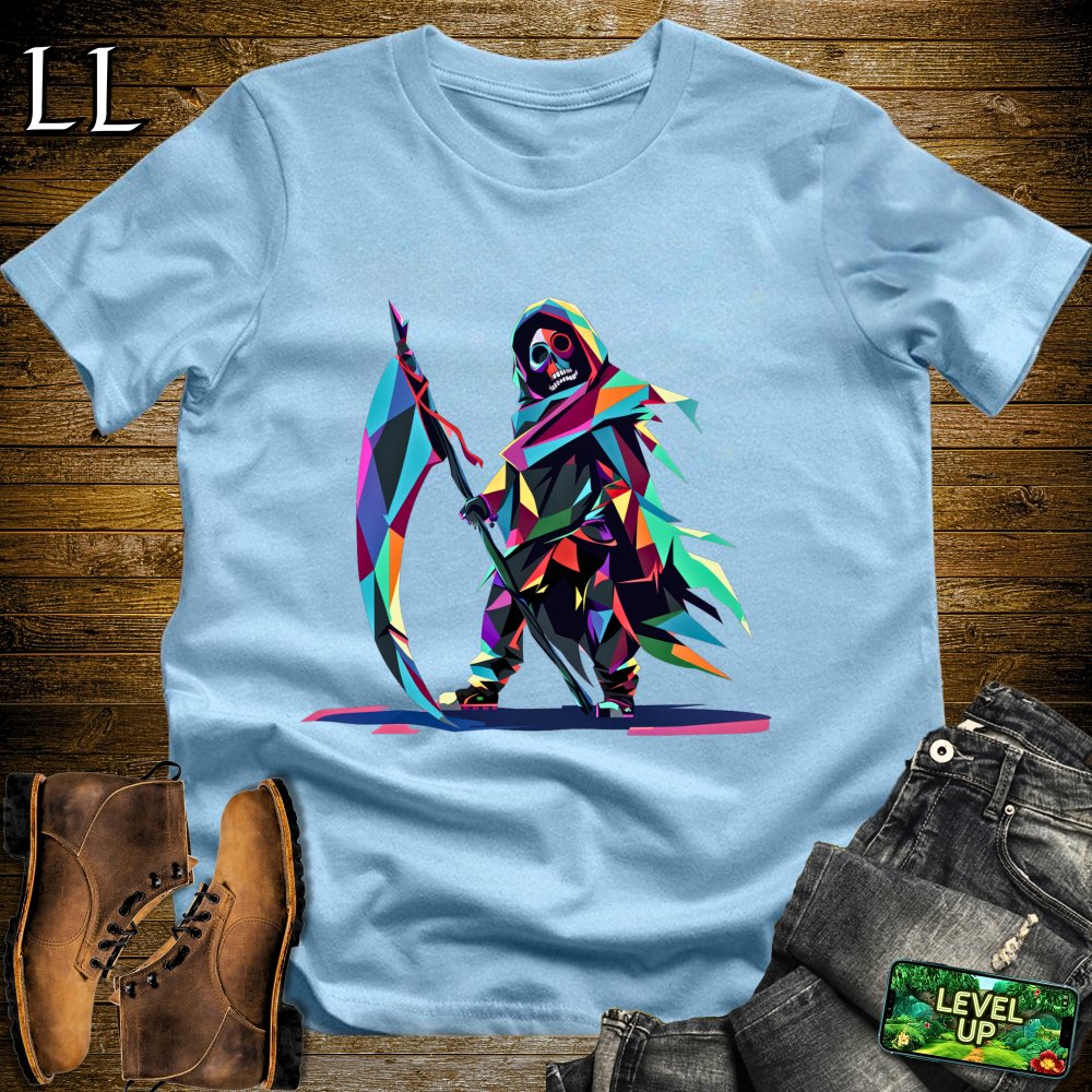 Color Blast Grim Reaper Softstyle Tee - Light Blue - LegacyLayers