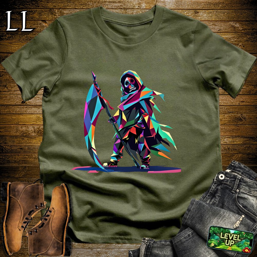 Color Blast Grim Reaper Softstyle Tee - Military Green - LegacyLayers