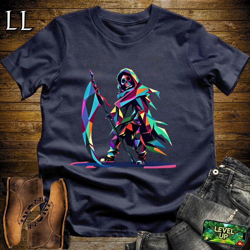 Color Blast Grim Reaper Softstyle Tee - Navy - LegacyLayers