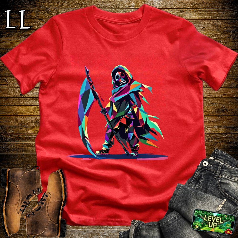 Color Blast Grim Reaper Softstyle Tee - Red - LegacyLayers