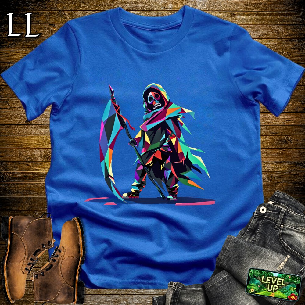 Color Blast Grim Reaper Softstyle Tee - Royal - LegacyLayers