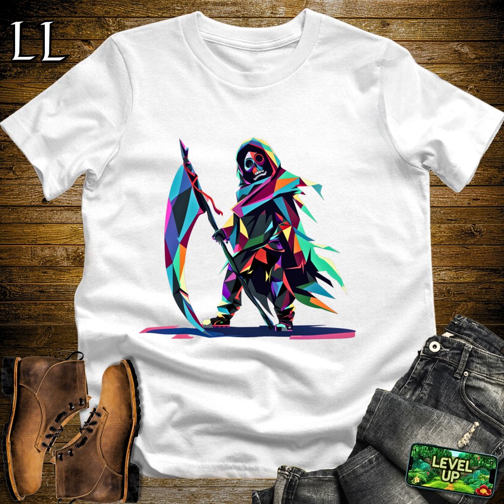 Color Blast Grim Reaper Softstyle Tee - White - LegacyLayers