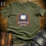 Colorado Cigar Smoker Shield T-Shirt Military Green | Colorado Cigar Crest Gift Tee