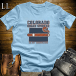 Colorado Cigar Smoker T-Shirt Light Blue | Colorado Cigar Lover Gift Tee