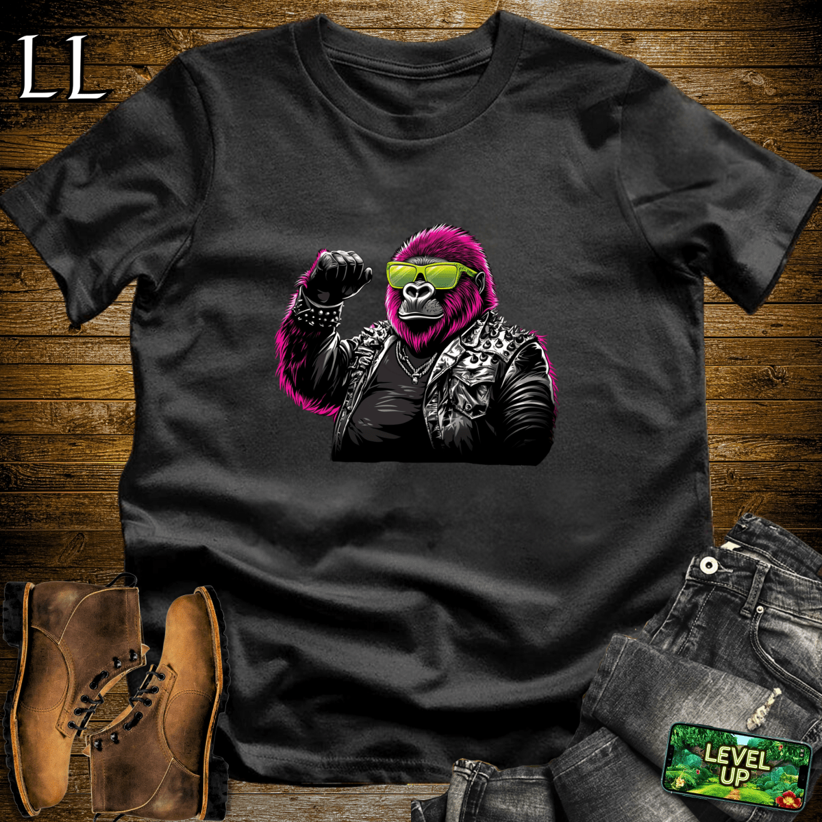 Concert Gorilla Softstyle Tee - Black - LegacyLayers