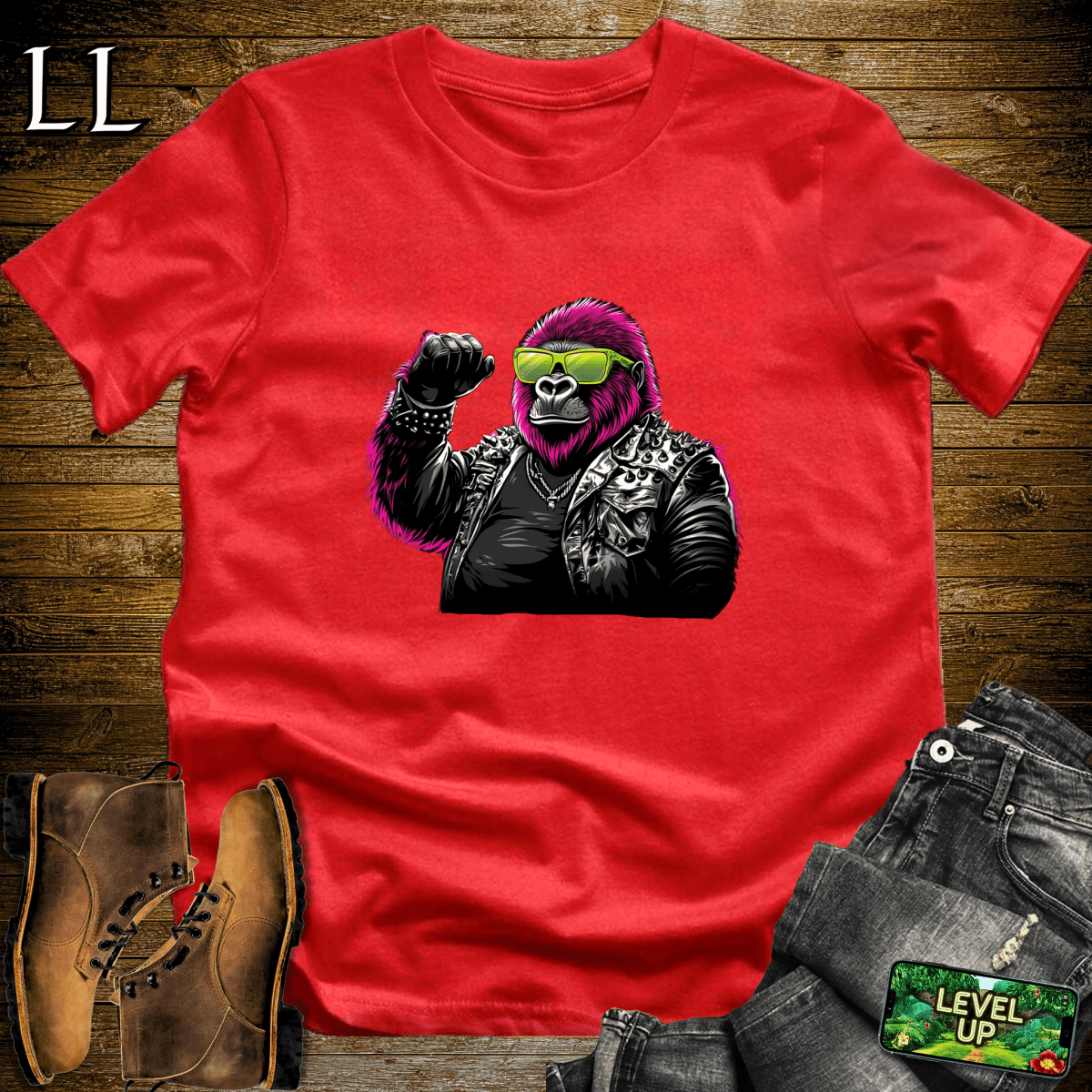 Concert Gorilla Softstyle Tee - Red - LegacyLayers
