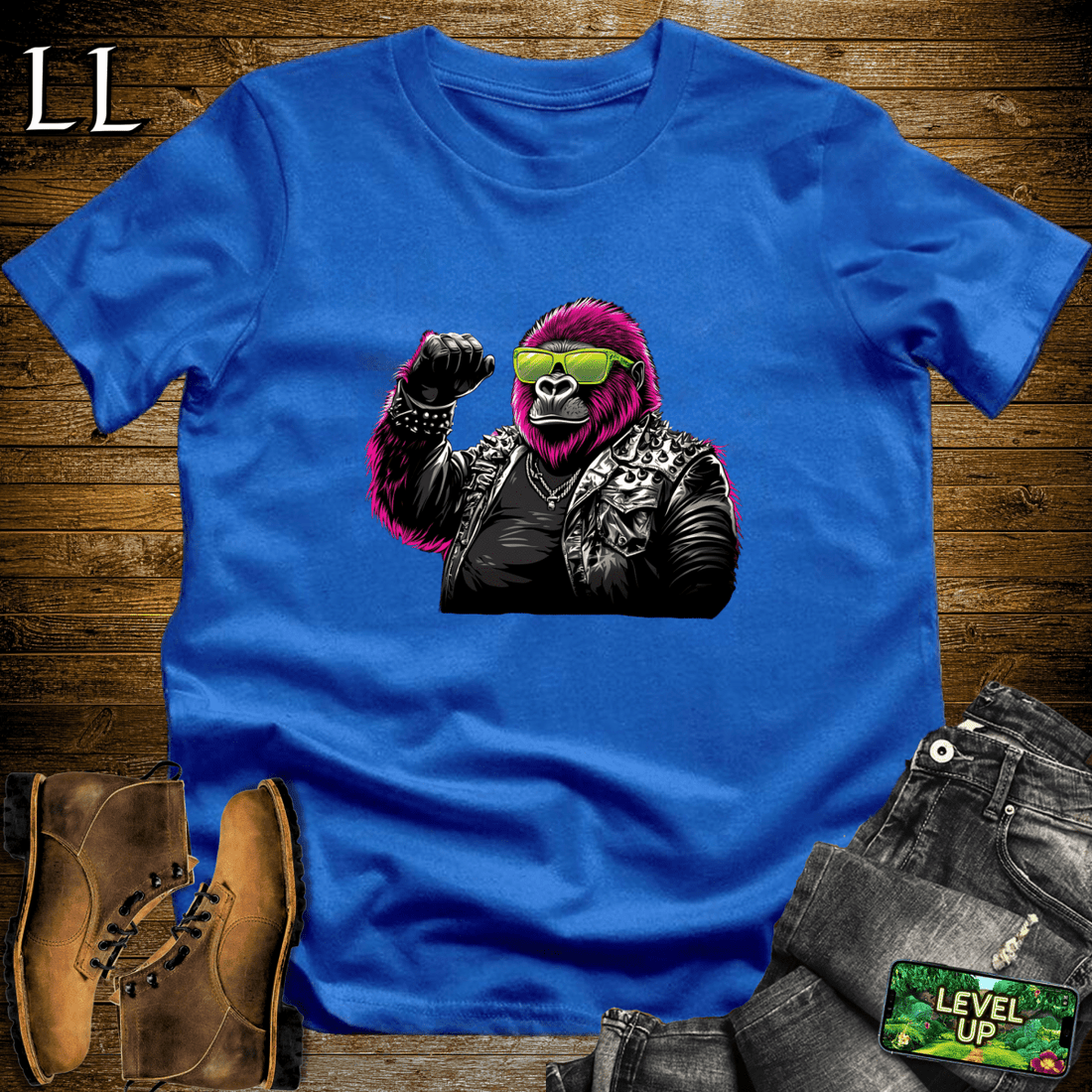 Concert Gorilla Softstyle Tee Royal Blue | Music Lover Shirt