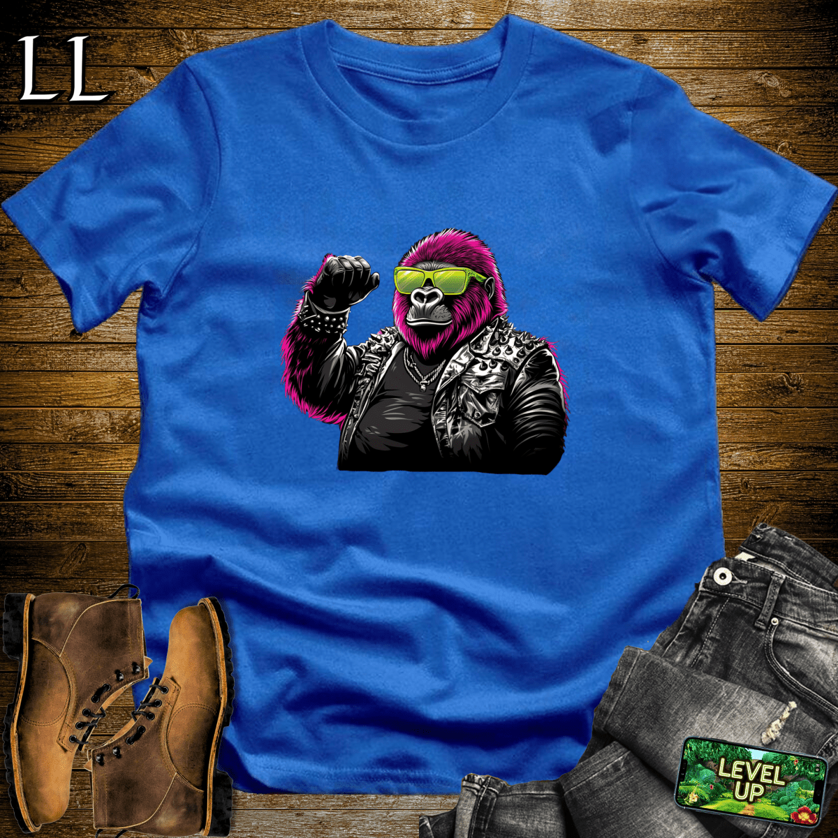 Concert Gorilla Softstyle Tee - Royal - LegacyLayers