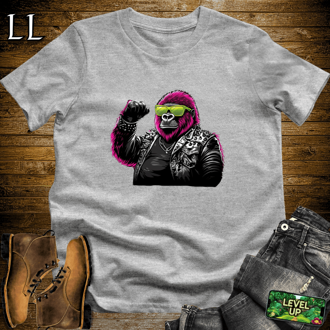 Concert Gorilla Softstyle Tee Sport Grey | Music Lover Shirt