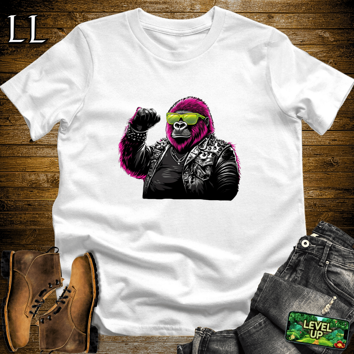 Concert Gorilla Softstyle Tee - White - LegacyLayers