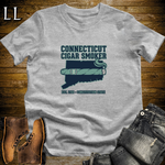 Connecticut Cigar Smoker T-Shirt Sport Grey | Shade Wrapper State Cigar Shirt