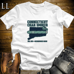 Connecticut Cigar Smoker T-Shirt White | Shade Wrapper State Cigar Shirt