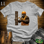 Construction Worker Gorilla Sport Grey | Funny Work Shirt