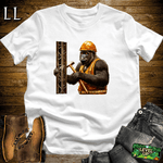 Construction Worker Gorilla White | Funny Work Shirt