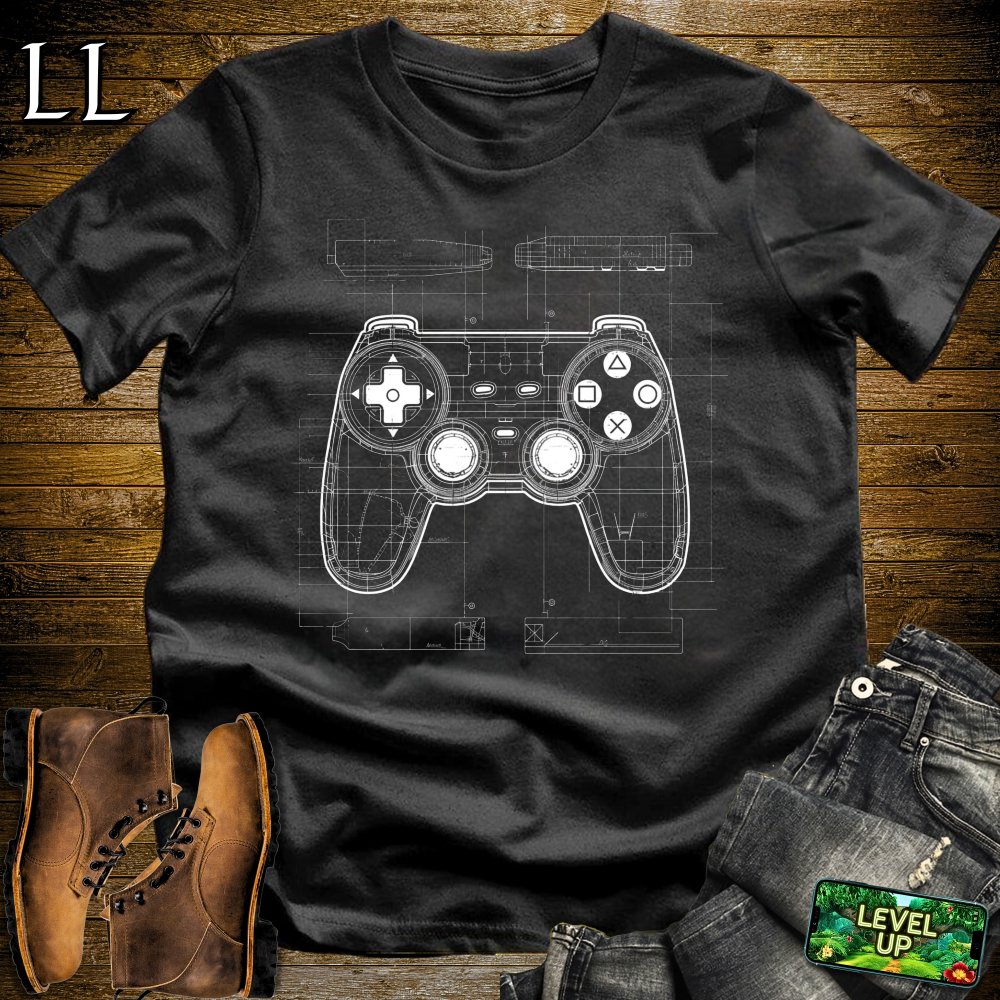 Controller BluePrint Softstyle Tee - Black - LegacyLayers