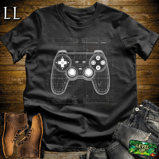 Controller BluePrint Softstyle Tee - Black - LegacyLayers