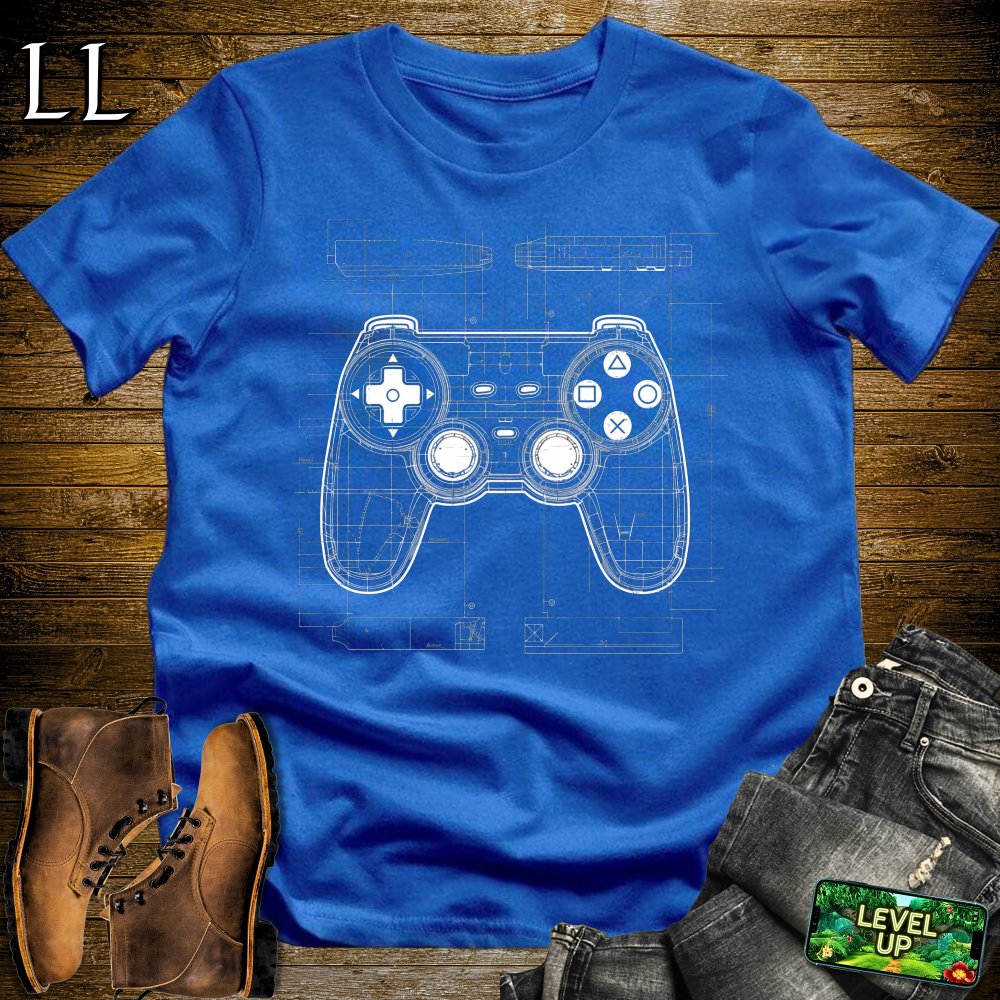 Controller BluePrint Softstyle Tee - Royal - LegacyLayers