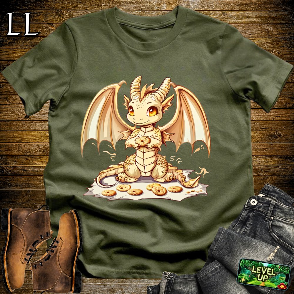 Cookie Dragon Softstyle Tee - Military Green - LegacyLayers