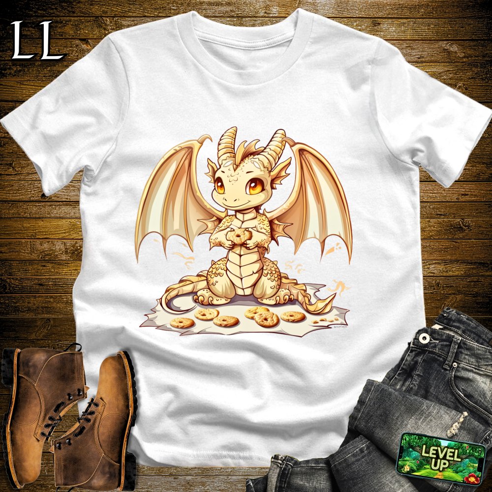 Cookie Dragon Softstyle Tee - White - LegacyLayers