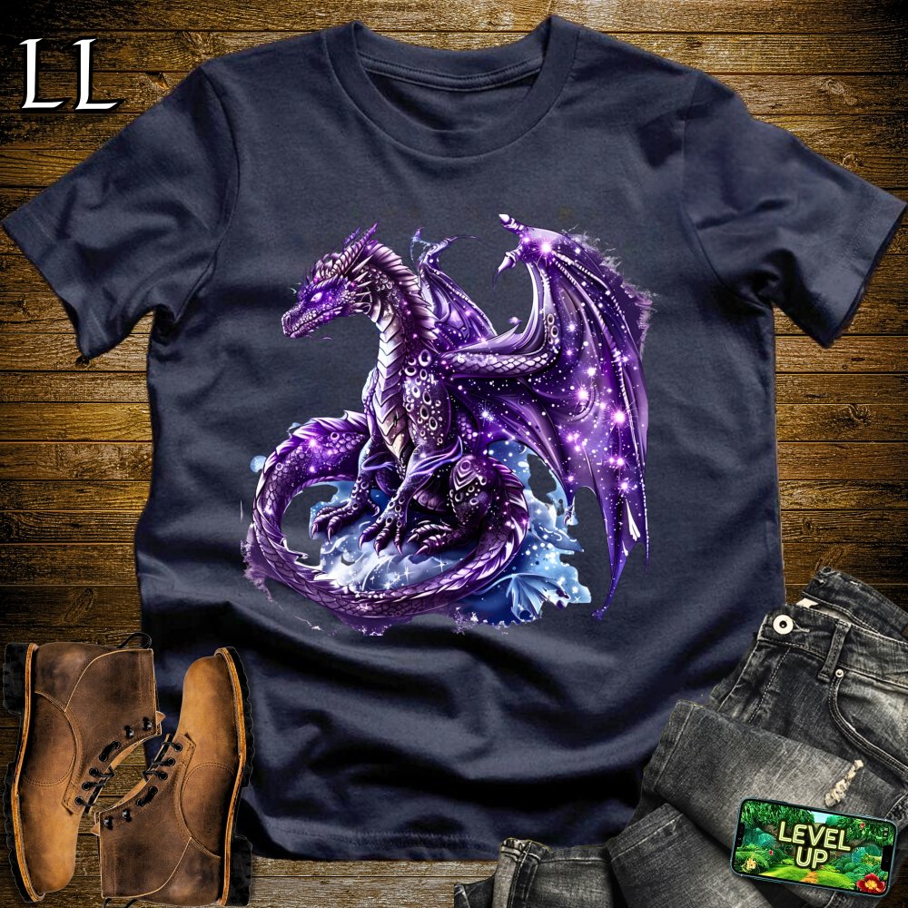 Cosmic Dragon Softstyle Tee - Navy - LegacyLayers