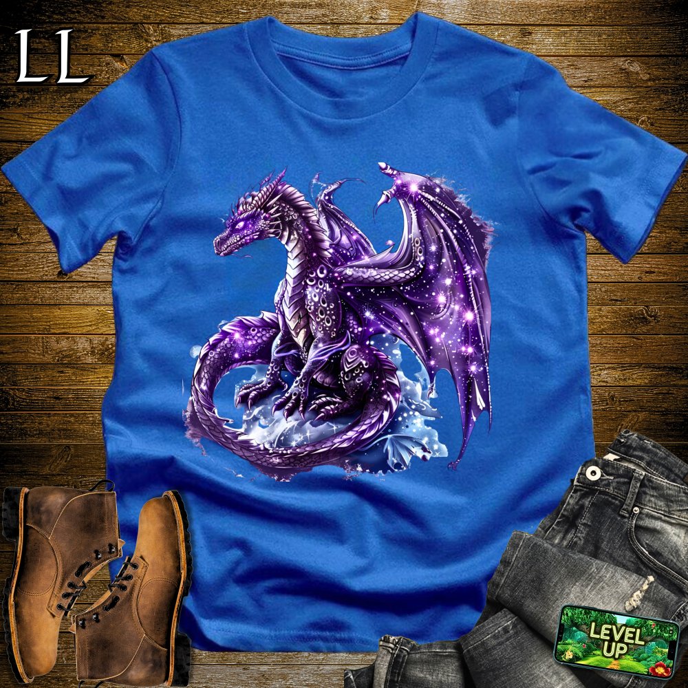 Cosmic Dragon Softstyle Tee - Royal - LegacyLayers