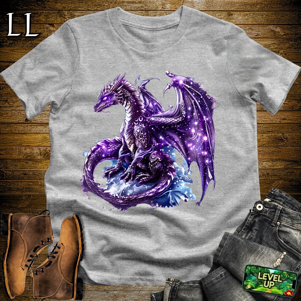 Cosmic Dragon Softstyle Tee - Sport Grey - LegacyLayers