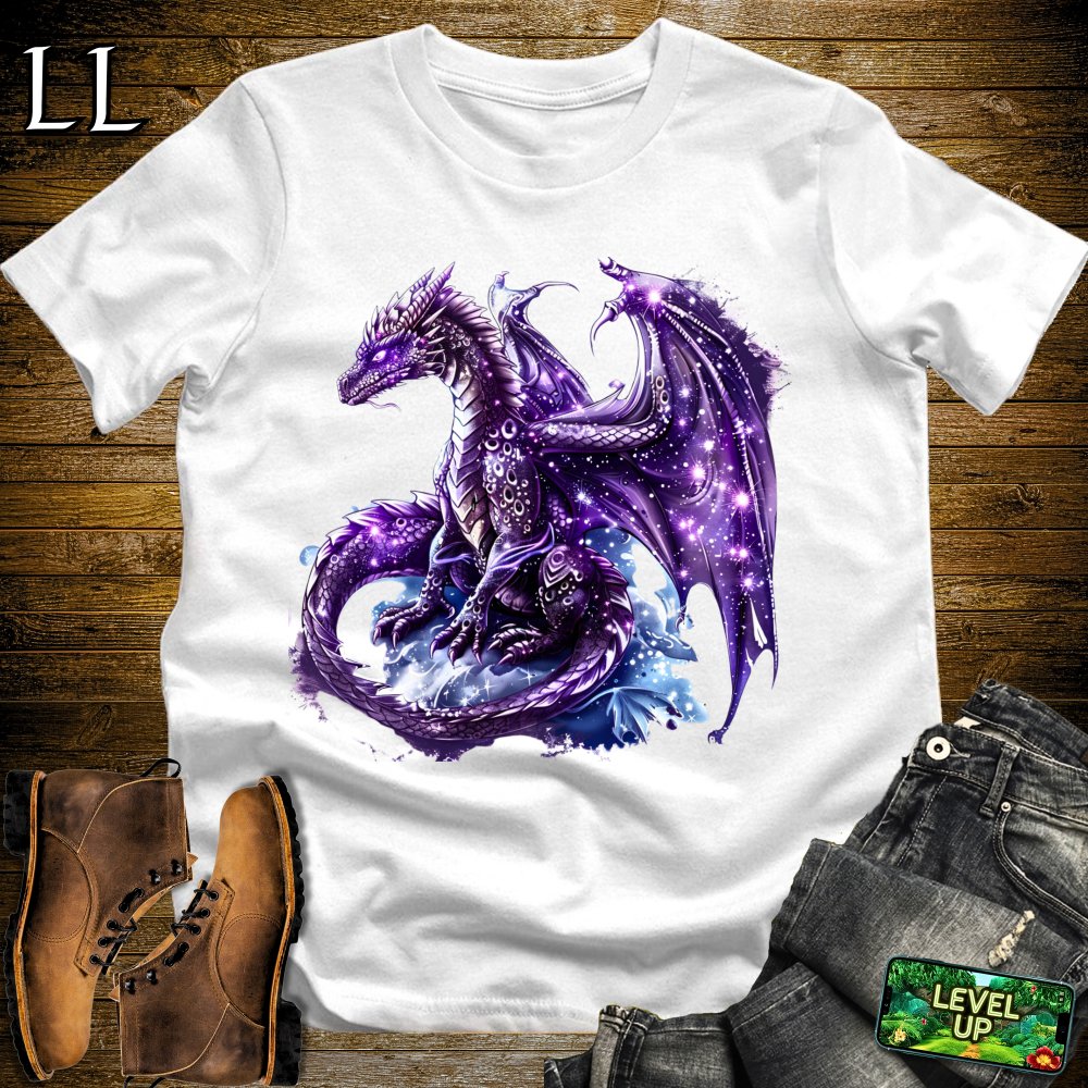 Cosmic Dragon Softstyle Tee - White - LegacyLayers