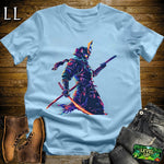 Cosmic Samurai Softstyle Tee Light Blue | Samurai Tee