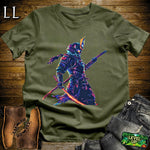 Cosmic Samurai Softstyle Tee Military Green | Samurai Tee