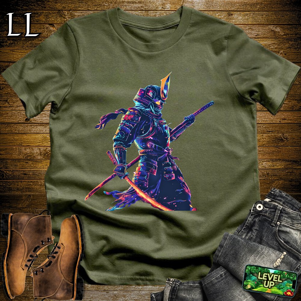 Cosmic Samurai Softstyle Tee - Military Green - LegacyLayers